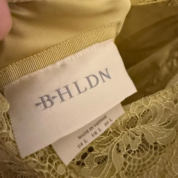 Anthropologie BHLDN Everly Satin Lace Maxi Dress - Picture 8 of 8